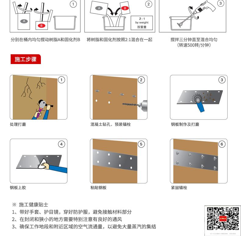 包钢孟州粘钢加固施工过程